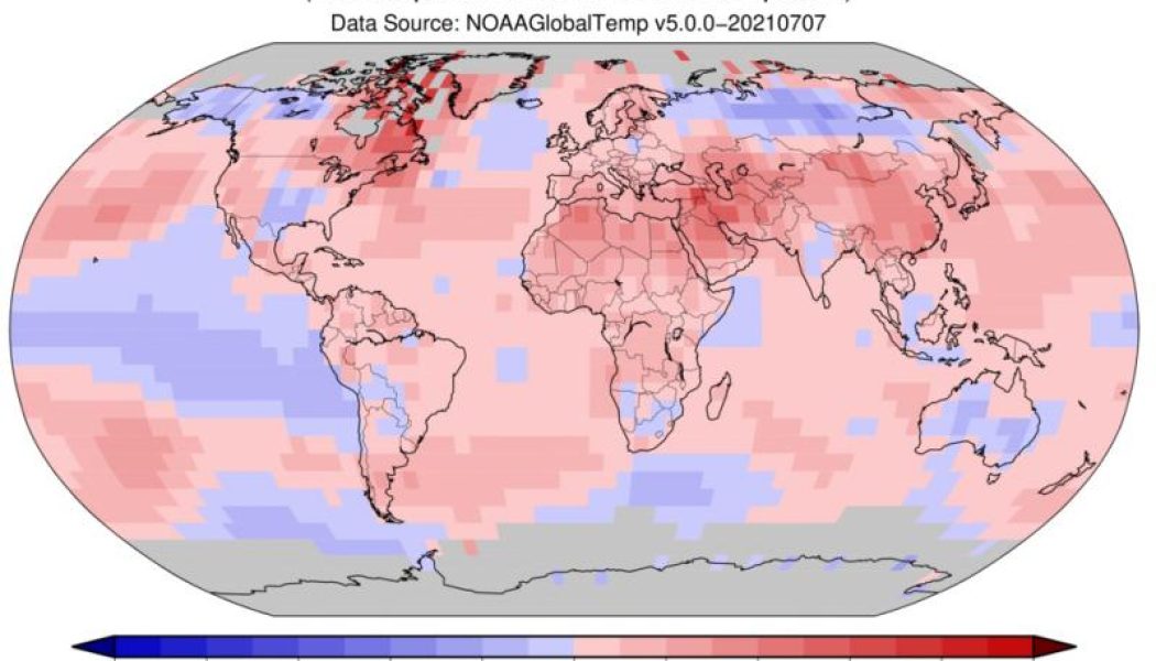 El primer semestre fue el octavo más cálido en la Tierra desde que hay datos