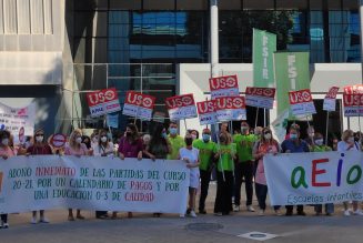 Más de 350 escuelas infantiles se concentran en protesta por los «retrasos» en los pagos del curso 2020-2021