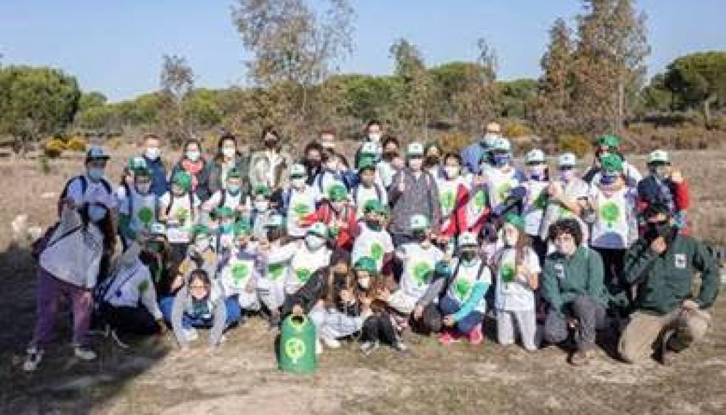 Ecovidrio y WWF plantan un centenar de árboles para repoblar el Espacio Natural de Doñana