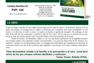 Hoy llega a las librerías «Sulfuro», la nueva novela de Fernanda García Lao