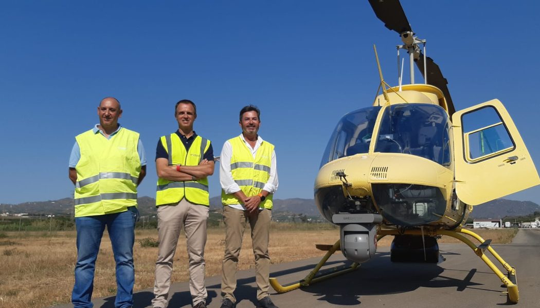 Endesa utiliza la última tecnología desde el aire para revisar sus redes en Málaga