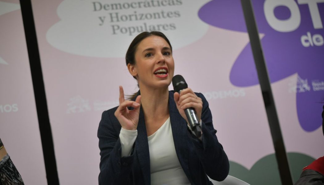 Irene Montero vincula bipartidismo y machismo en el veto a Rosell para el CGPJ