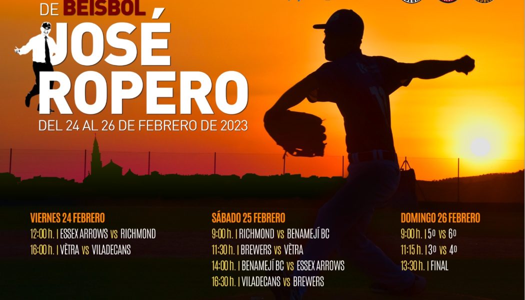 Benamejí celebrará el IV Torneo Internacional de Béisbol José Ropero del 24 al 26 de febrero