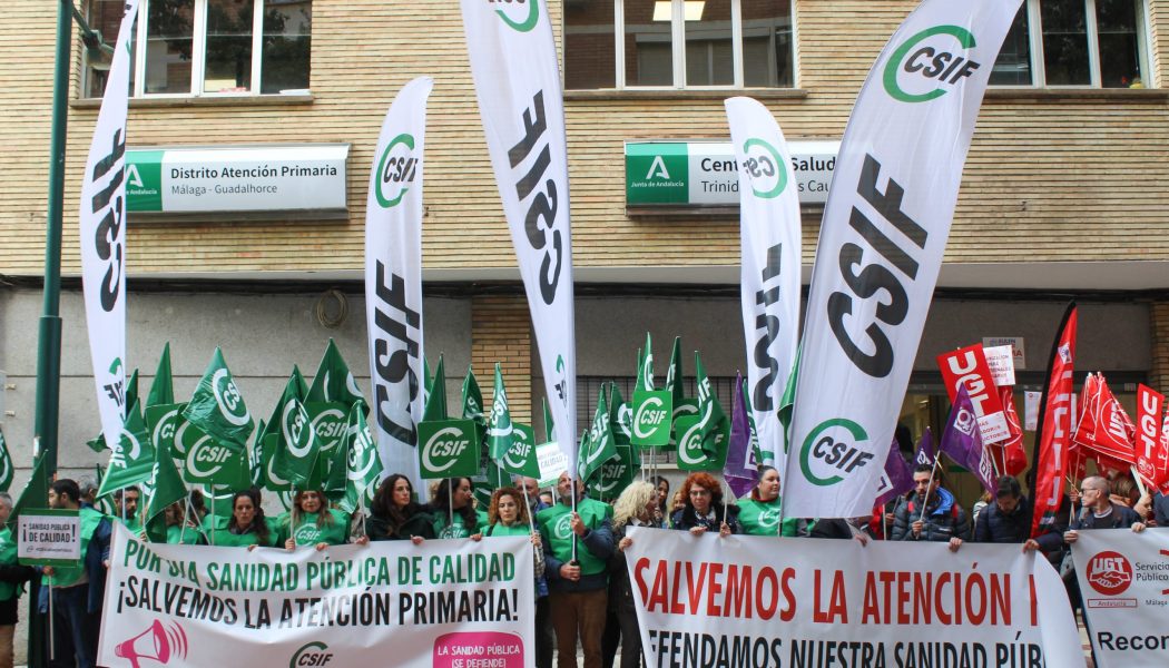 CSIF se moviliza para reclamar al SAS más personal y medios en Atención Primaria