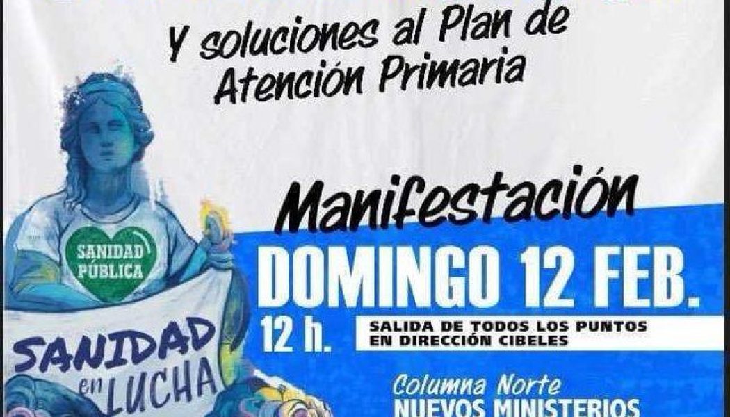 Miles de manifestantes van a exigir este domingo en Madrid una mejor sanidad pública