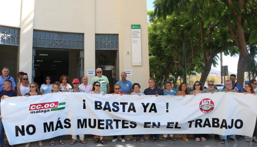 CCOO y UGT se concentran lunes 17 de abril por muerte laboral