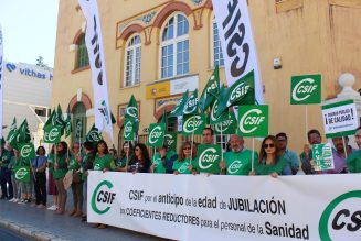 CSIF se moviliza para reclamar la jubilación anticipada voluntaria en Sanidad