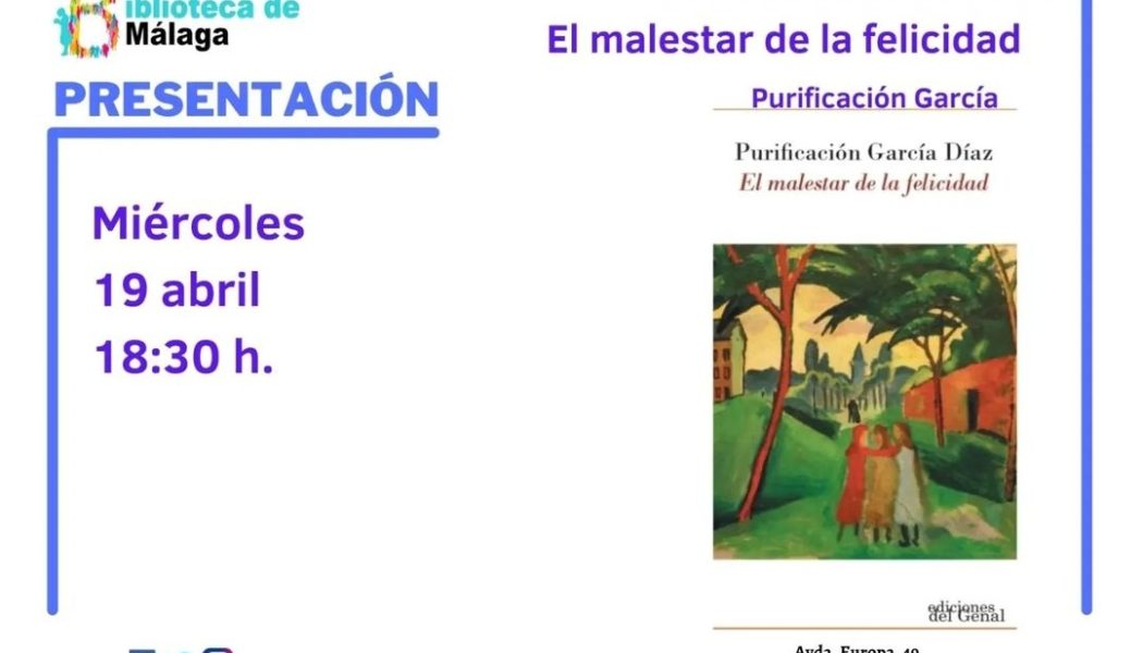 Purificación García presenta este miércoles ‘El Malestar de la Felicidad’