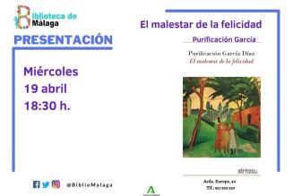 Purificación García presenta este miércoles ‘El Malestar de la Felicidad’