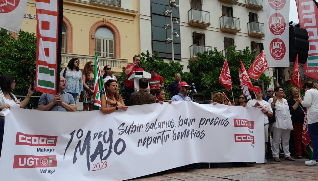 CCOO y UGT unen a más de 10.000 personas trabajadoras en Málaga