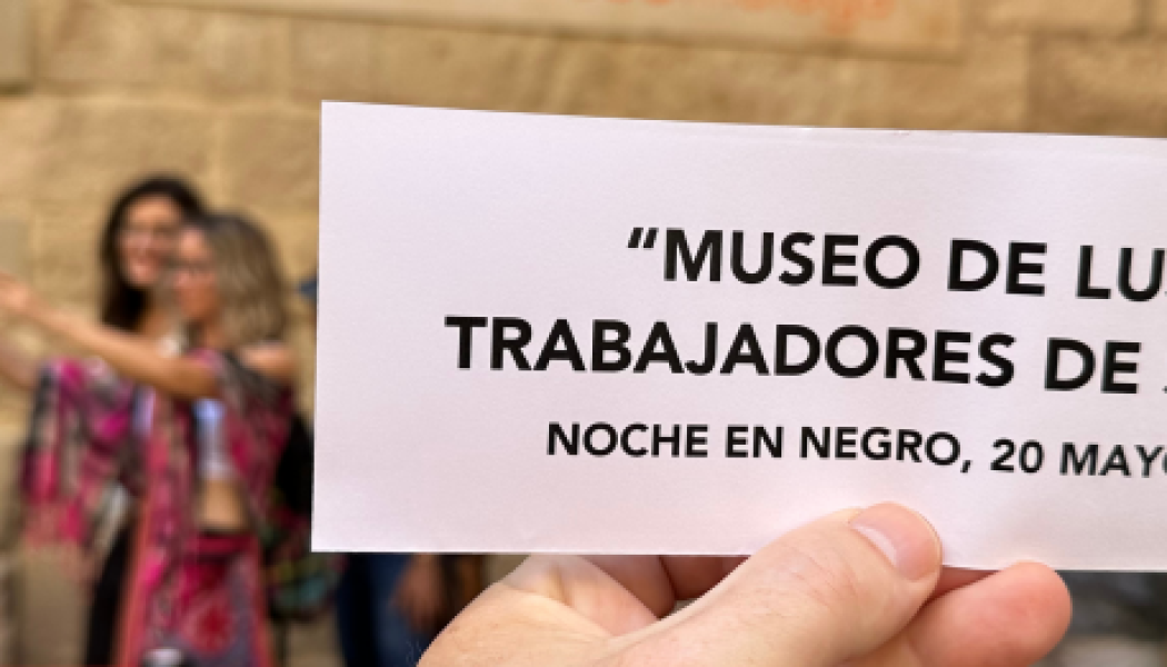 Noche en Negro para los trabajadores del Museo Picasso Málaga