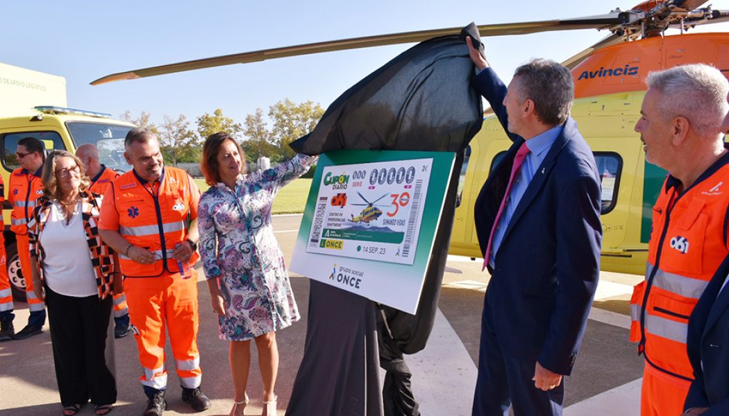 El 061 y la ONCE conmemoran los 30 años del servicio de emergencias sanitarias en Andalucía