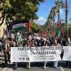 Miles de personas protestan contra el genocidio en Palestina