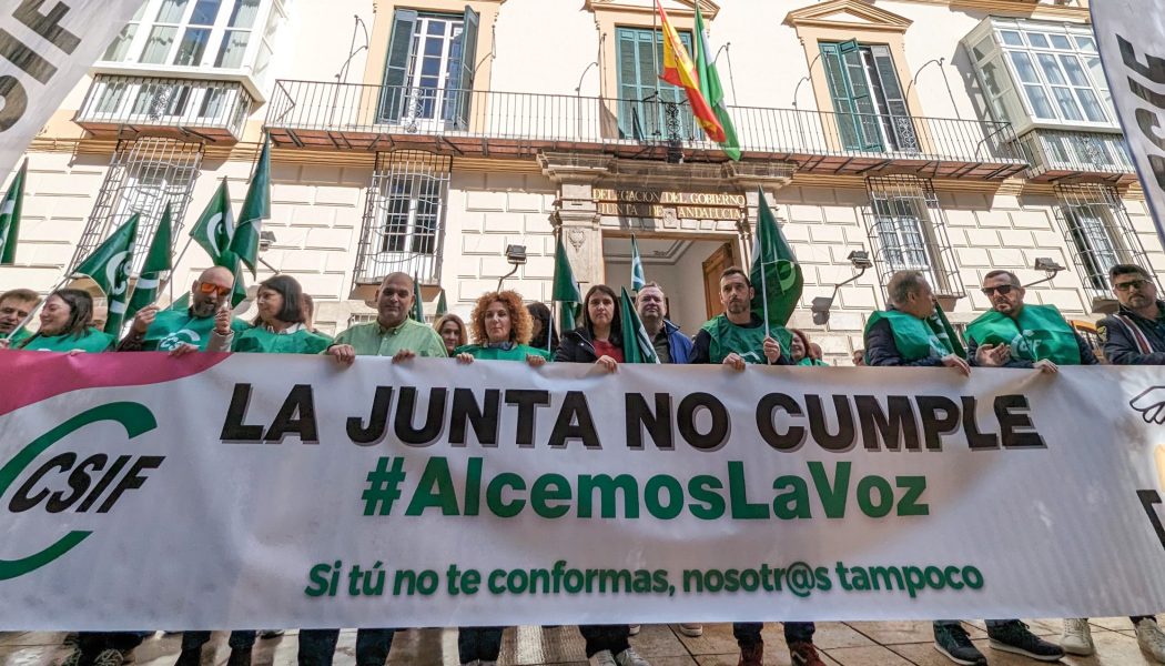 CSIF exige en Málaga ayudas de Acción Social de los empleados de la Junta