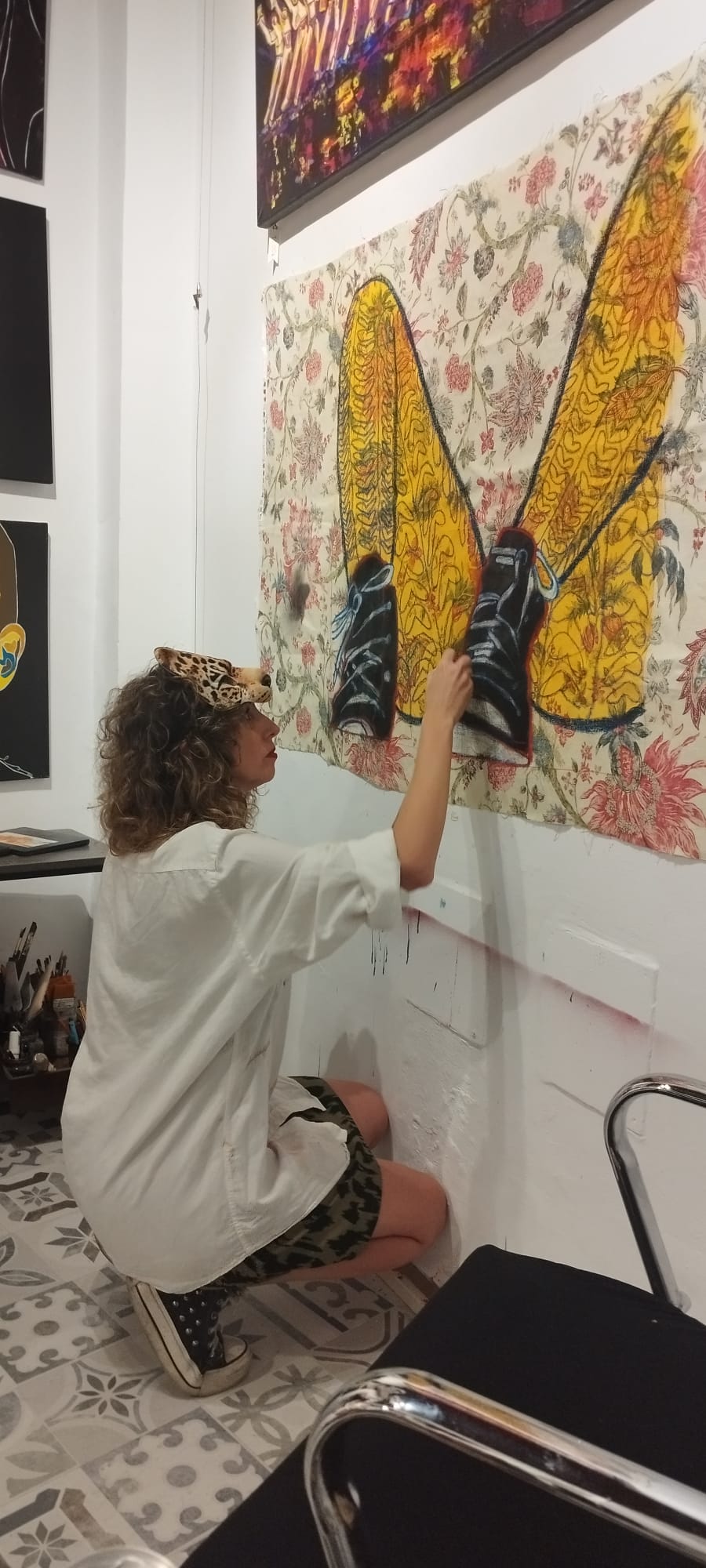 La artista Lorena