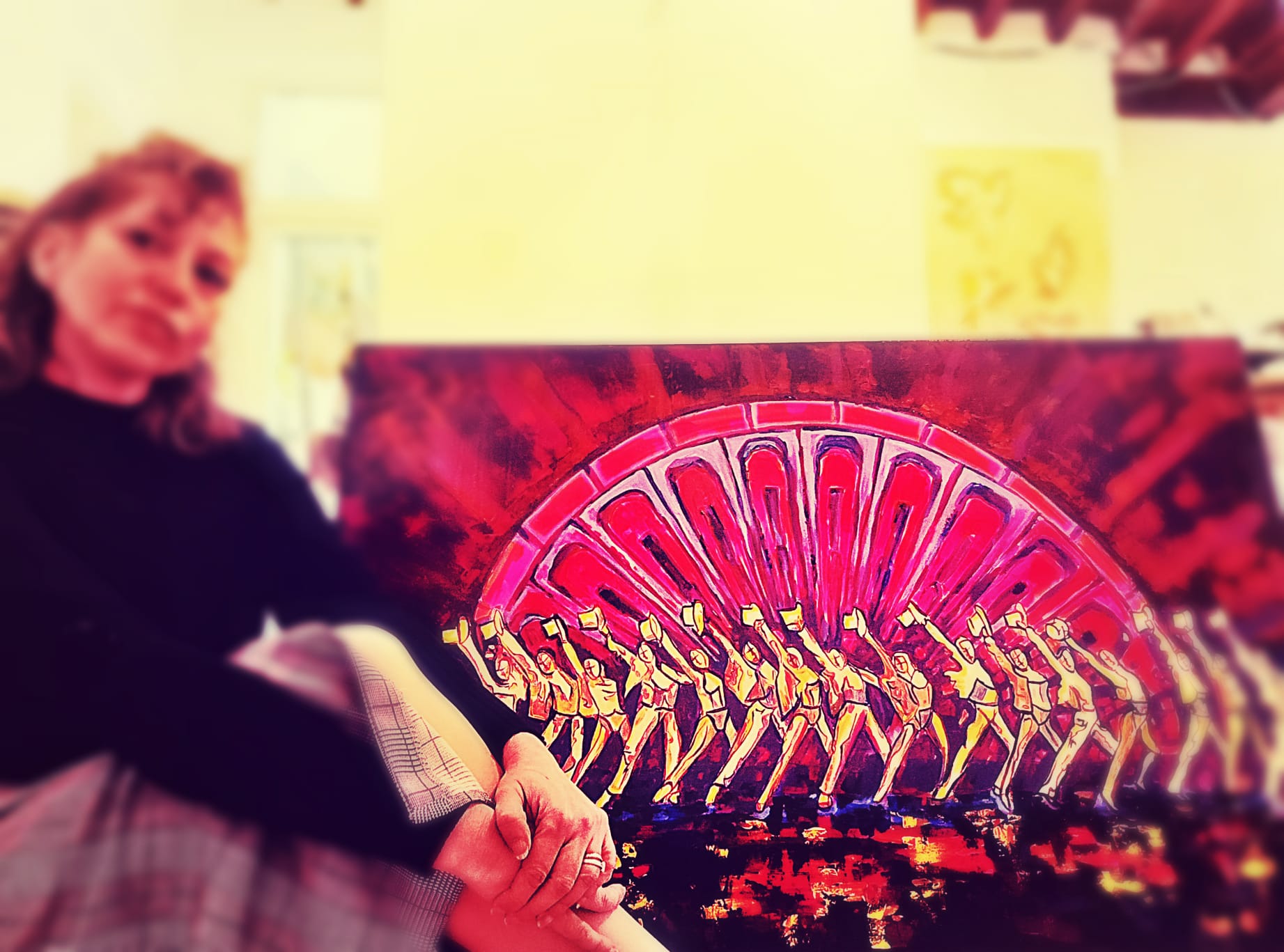 La artista Lorena