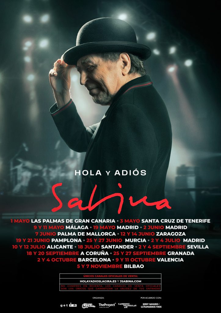 Joaquín Sabina llega a Granada con su gira Hola y Adiós SABINA GENERICO B