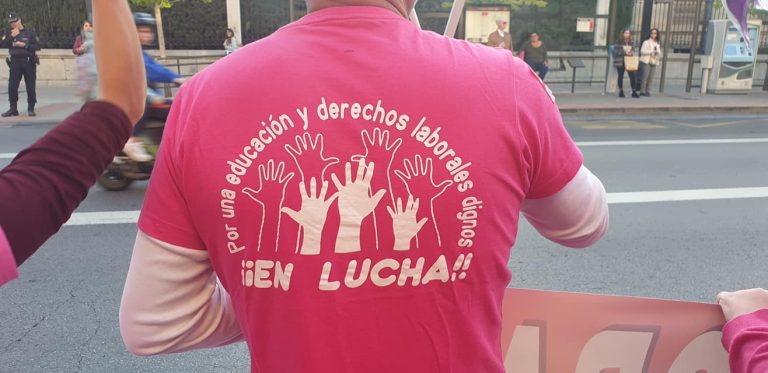 Huelga del personal de apoyo educativo en Málaga IMG 1277