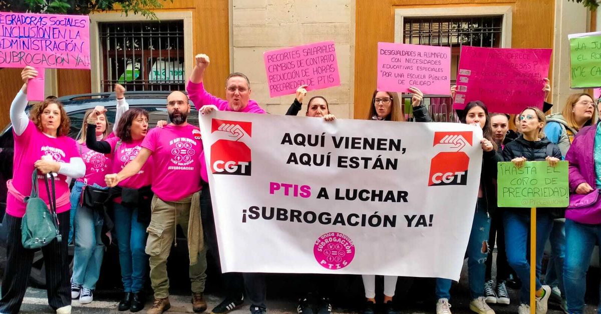 Huelga del personal de apoyo educativo en Málaga 2 Huelga