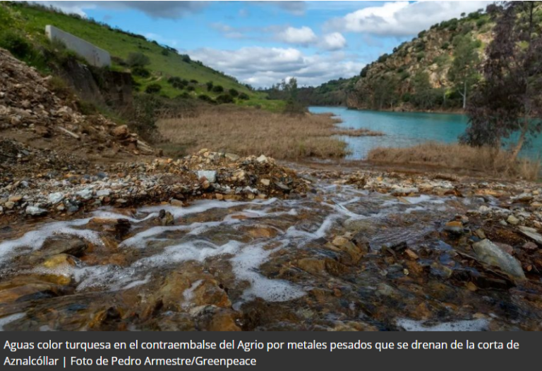 contaminacion toxica en rios Andalucia