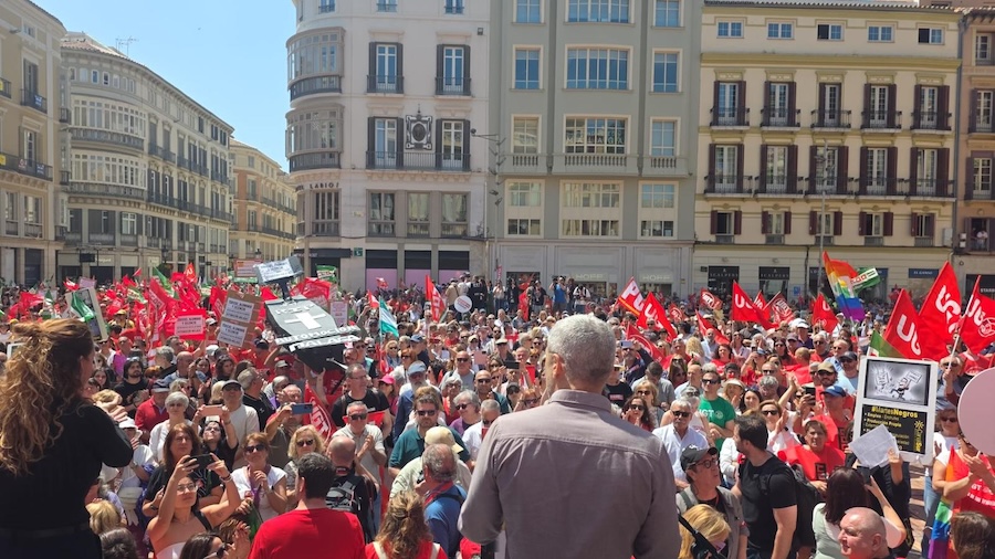 UGT y CCOO lideran el 1º de Mayo en Málaga 3 UGT