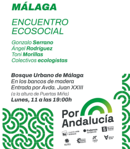 Por Andalucía impulsa un Encuentro Ecosocial en el Bosque Urbano de Málaga 1 Encuentro Ecosocial Malaga 1